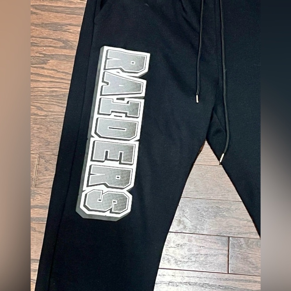 Men’s Forever 21 NFL Las Vegas Raiders Jogger Pants XXL NWT - Picture 7 of 9